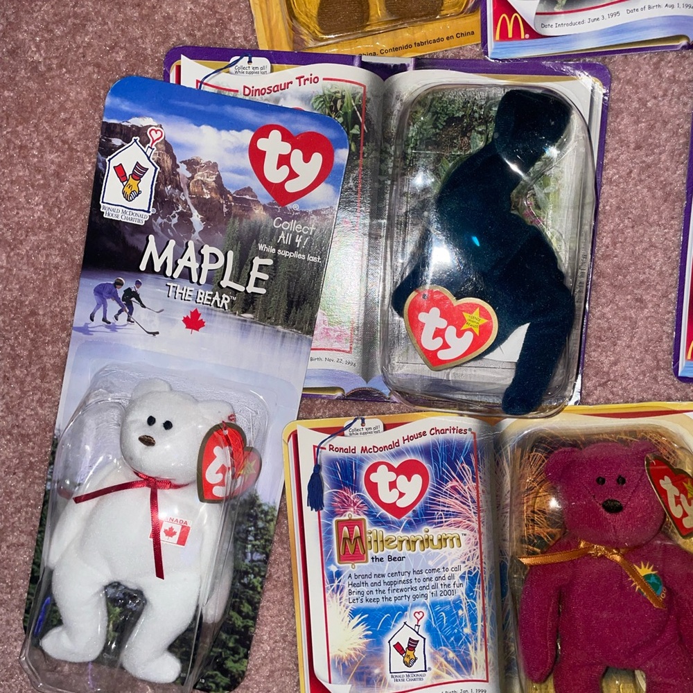 NIB original mini beanie babies
